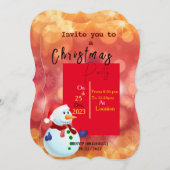 クリスマスのために集まる 招待状 (正面/裏面)