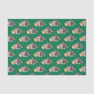 クリスマスのためのお菓子の家を飾ること 薄葉紙