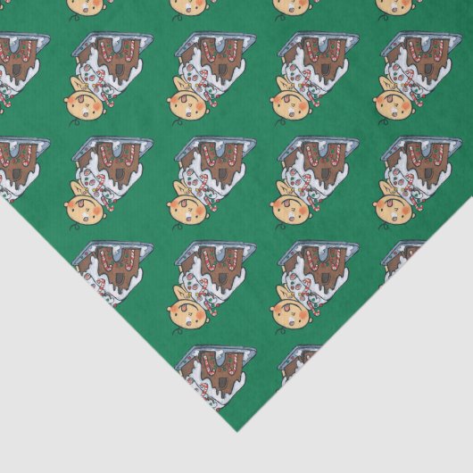 クリスマスのためのお菓子の家を飾ること 薄葉紙 (詳細)