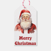 クリスマスのためのサンタクロースのギフトラベル ギフトタグ (正面)