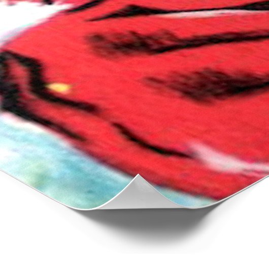 クリスマスのためのサンタクロースのポスターウォールアート ポスター (角)