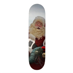 クリスマスのためのサンタクロース スケートボード