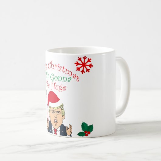 クリスマスのためのドナルド・トランプのマグのおもしろいなギフトそれは行きますあります コーヒーマグカップ (正面右)