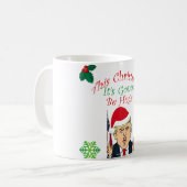 クリスマスのためのドナルド・トランプのマグのおもしろいなギフトそれは行きますあります コーヒーマグカップ (正面左)