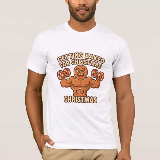 クリスマスのためのベーキングゲイン Tシャツ (正面)