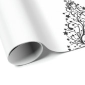 クリスマスのためのミニマルなスタイルの白い包装紙 ラッピングペーパー (ロールコーナー)