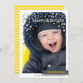 クリスマスのためのメリーで及び明るい休日の写真カード シーズンカード (正面/裏面)