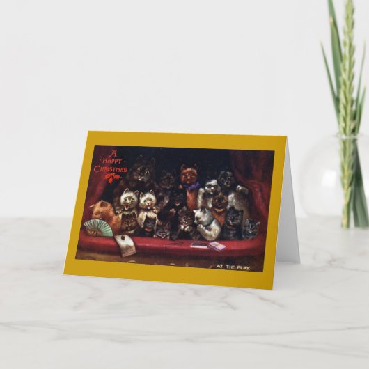 クリスマスのための劇場の猫 シーズンカード (正面)