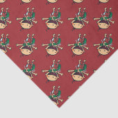 クリスマスのための弓で包まれたなベビー 薄葉紙 (詳細)