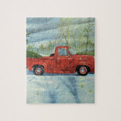 クリスマスのための木を取ること ジグソーパズル (縦)