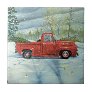 クリスマスのための木を取ること タイル