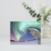 クリスマスのための絶滅寸前の白くまを救って下さい シーズンポストカード (スタンド正面)