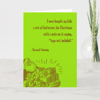 クリスマスのための電池 シーズンカード