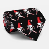 クリスマスのどくろ印のキャンディ・ケーン ネクタイ (ロール)