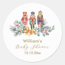 クリスマスのぬいぐるみベビーシャワー おめでたいデザイン ラウンドシール