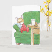 クリスマスのねずみちゃんのカード カード (黄色い花)