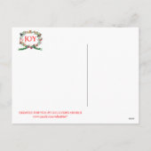 クリスマスのはがきの十二犬たち シーズンポストカード (裏面)