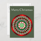 クリスマスのはがきの色 シーズンポストカード (正面/裏面)