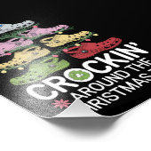 クリスマスのまわりにの木のクロキン フォトプリント            (角)