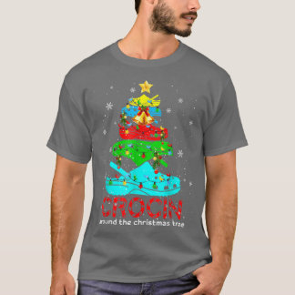 クリスマスのまわりにの木のシャツギフトをクおもしろいロシン Tシャツ