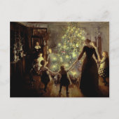 クリスマスのまわりにの木 シーズンポストカード (正面)