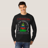 クリスマスのまわりにツリーのクロシン Tシャツ (正面フル)