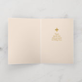 クリスマスのまわりにツリーの天使 箔シーズンカード (内側レイダウン)