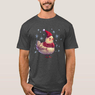 クリスマスのめんどり面白い Tシャツ