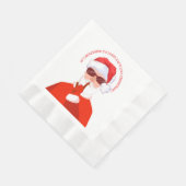 クリスマスのような味が始まっている 縁ありランチョンナプキン (角)