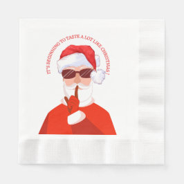 クリスマスのような味が始まっている 縁ありランチョンナプキン