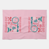 クリスマスのように毎日を扱う キッチンタオル (横)