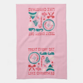 クリスマスのように毎日を扱う キッチンタオル (縦)