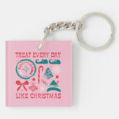 クリスマスのように毎日を扱う キーホルダー (裏面)