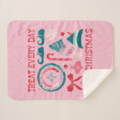 クリスマスのように毎日を扱う シェルパブランケット (正面(横))