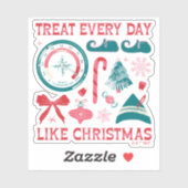 クリスマスのように毎日を扱う シール (シート)