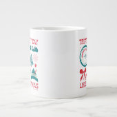 クリスマスのように毎日を扱う ジャンボコーヒーマグカップ (正面)