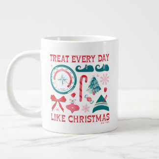 クリスマスのように毎日を扱う ジャンボコーヒーマグカップ