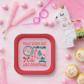 クリスマスのように毎日を扱う ペーパープレート (パーティー)