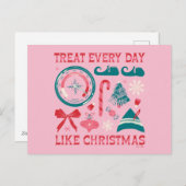 クリスマスのように毎日を楽しもう シーズンポストカード (正面/裏面)
