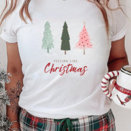 クリスマスのよう感じなクリスマスパイン Tシャツ