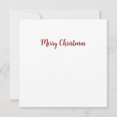 クリスマスのろうそくとモミの木 カード (裏面)