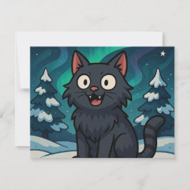 クリスマスのアイスランドのユールキャット ノートカード
