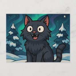 クリスマスのアイスランドのユールキャット ポストカード
