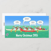 クリスマスのアウトリガー シーズンカード (正面/裏面)