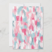 クリスマスのアクモダンリルの筆遣い 招待状 (裏面)