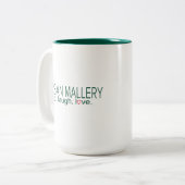 クリスマスのアチックのマグ愚か者の金ゴールド、Califiornia ツートーンマグカップ (正面左)