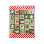 クリスマスのアドベントカレンダー ノートパッド (回転)