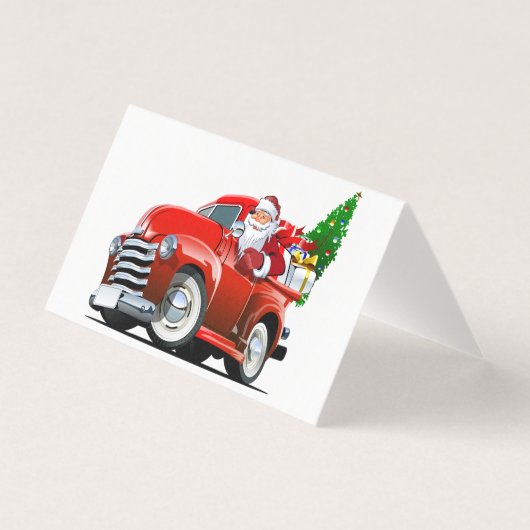 クリスマスのアニメーショングリーティングカード (正面)