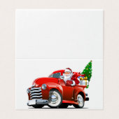 クリスマスのアニメーショングリーティングカード (外部フラット)