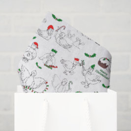クリスマスのアヒルのお祭り 薄葉紙